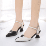 Black and white buckle