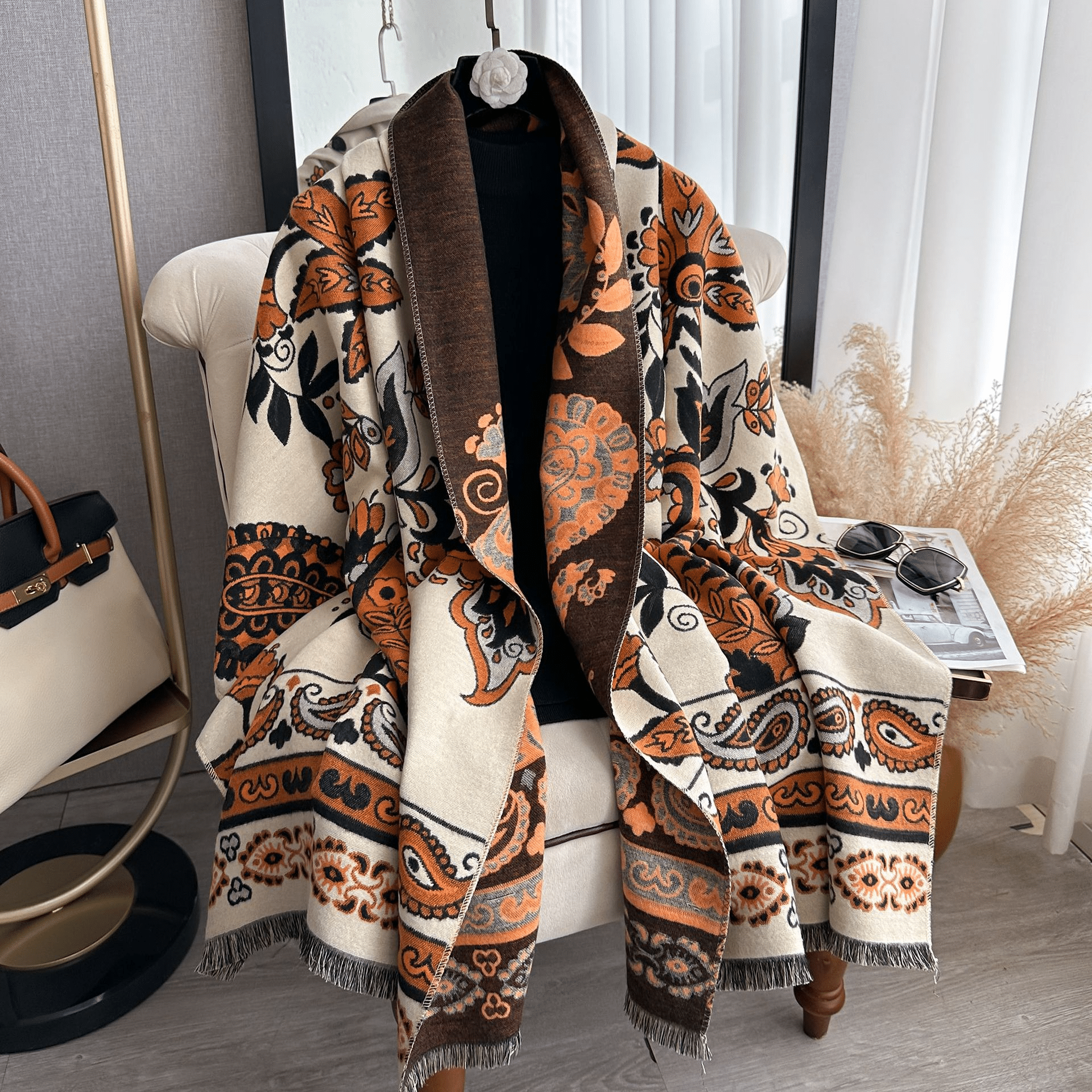 download (1) Women's Shawl Zuberee SHAWL009 - Image 1